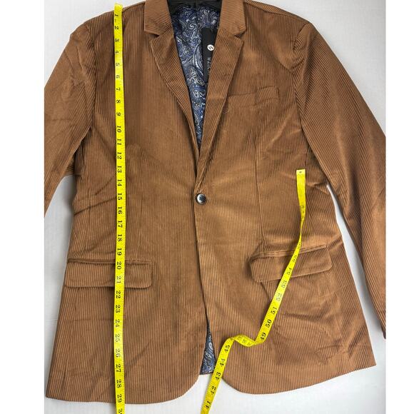 WZIKAI Men's Corduroy Blazer - Slim Fit, Size M, NWT - Picture 5 of 8